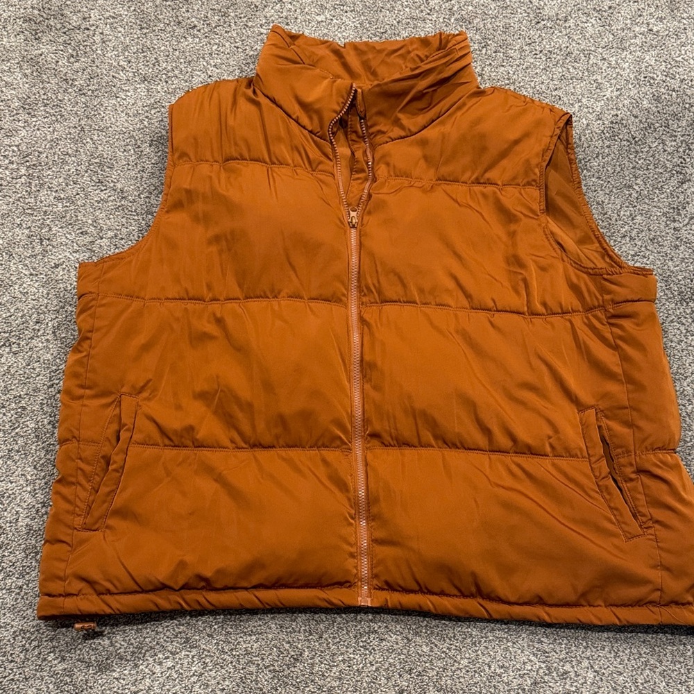 Thread & Supply Orange Quilted Vest